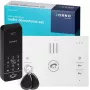 ORNO OR-DOM-BA-933/W Audio-deurintercomset, 1-familie, 2-draads, Witte binnenpost, Zilveren buitenpost