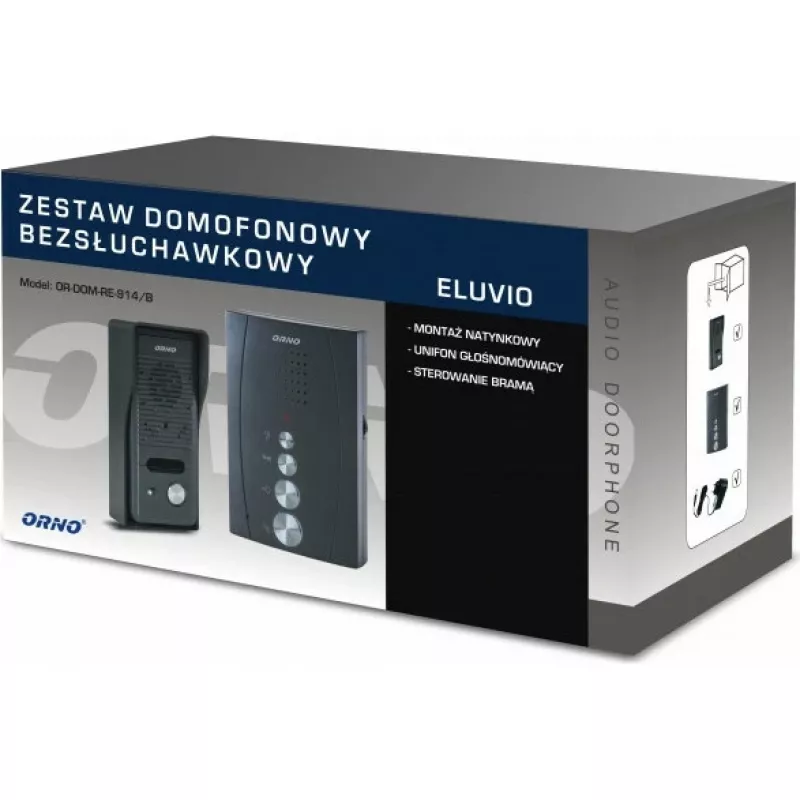 ORNO OR-DOM-RE-914/B audio-intercom zwart
