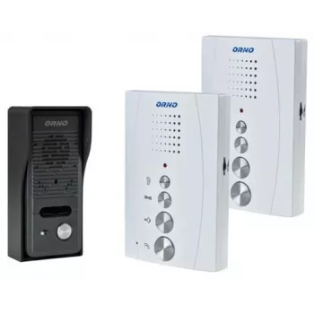ORNO OR-DOM-RE-920/W handsfree deurintercom met 2 binnenposten, wit