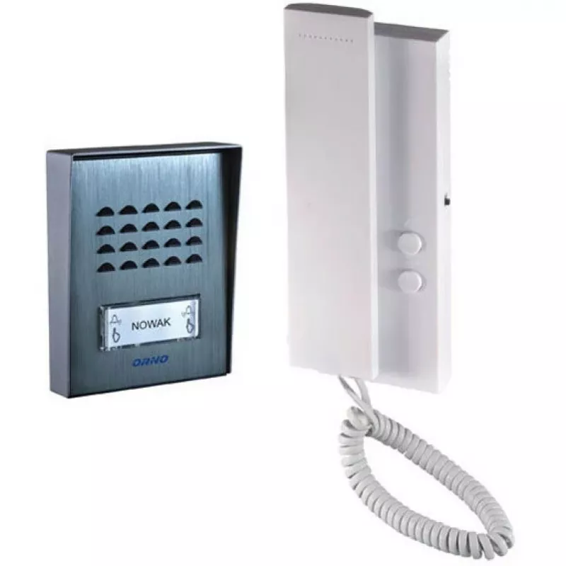 ORNO eengezinswoning audio-deurintercomset, 2-draads, SAGITTA (OR-DOM-SG-918)