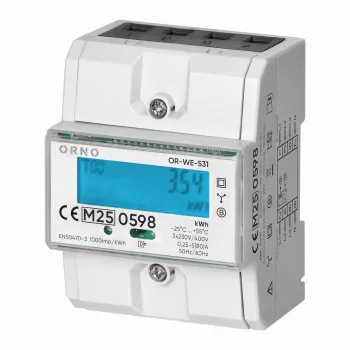 ORNO draaistroommeter 80A 3 modules