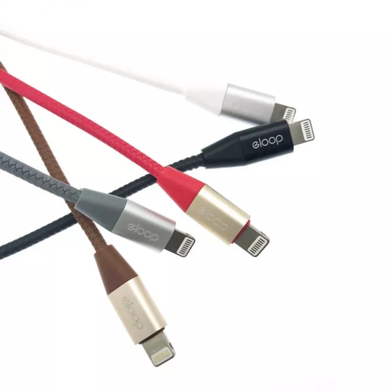 ORSEN S31 Lightning-kabel 2.1A 1,2m zwart