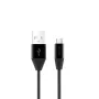 ORSEN S32 micro-datakabel 2.1A 1,2m zwart