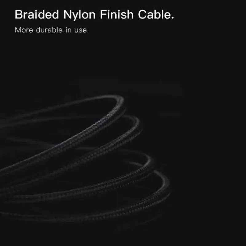 ORSEN S53 USB-C naar USB-C kabel 3A 1m zwart