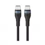 ORSEN S53 USB-C naar USB-C kabel 3A 1m zwart