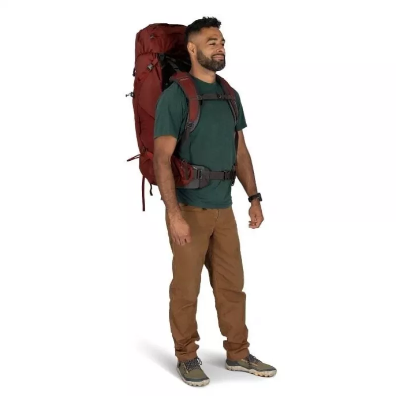 Osprey Aether 65 trekkingrugzak S/M granaatrood