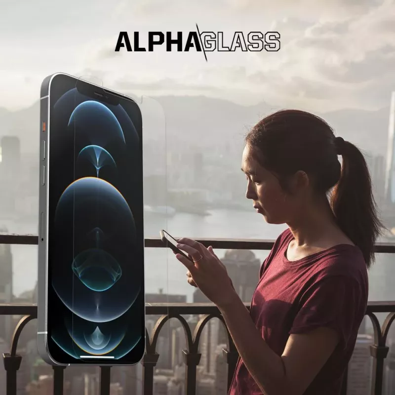 OtterBox Alpha Glass screenprotector voor iPhone 12 en iPhone 12 Pro (77-65419)