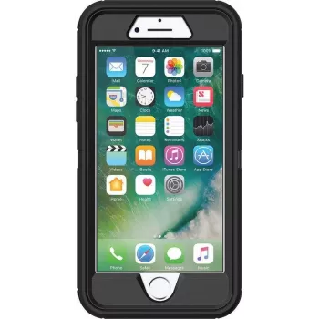 OtterBox Defender Series Apple iPhone 7 - ProPack per stuk - zware beschermhoes - polycarbonaat, synthetisch rubber - zwart - voor Apple iPhone 7, 8, SE (2e generatie), SE (3e generatie)