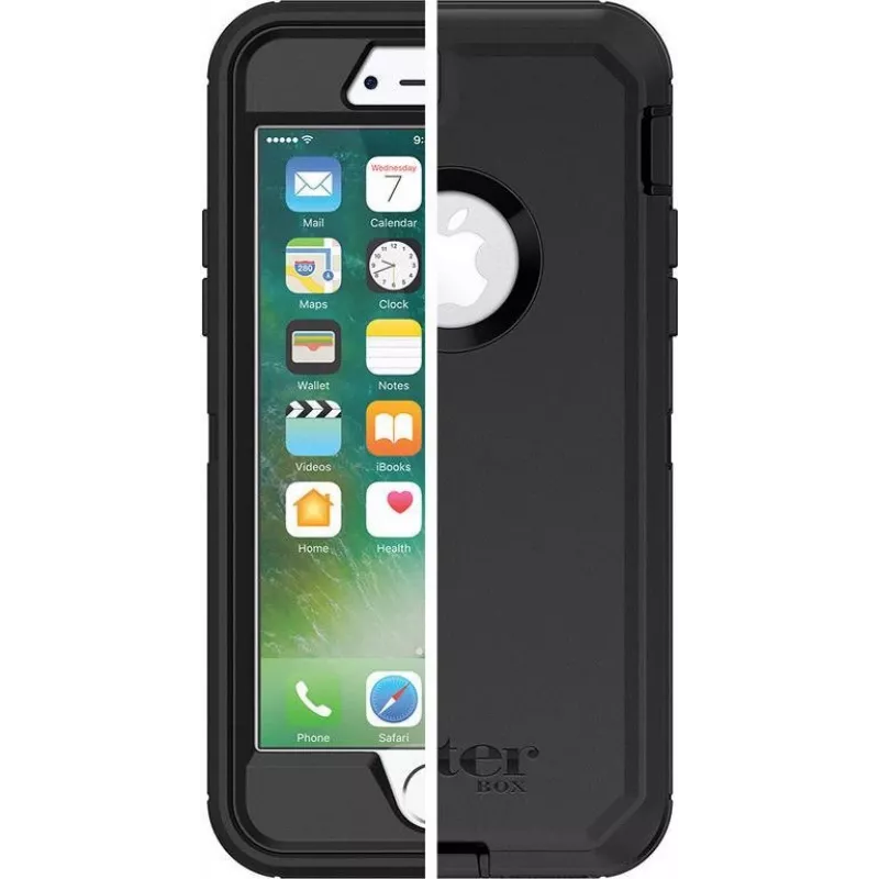 OtterBox Defender Series Apple iPhone 7 - ProPack per stuk - zware beschermhoes - polycarbonaat, synthetisch rubber - zwart - voor Apple iPhone 7, 8, SE (2e generatie), SE (3e generatie)
