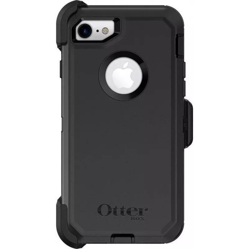 OtterBox Defender Series Apple iPhone 7 - ProPack per stuk - zware beschermhoes - polycarbonaat, synthetisch rubber - zwart - voor Apple iPhone 7, 8, SE (2e generatie), SE (3e generatie)