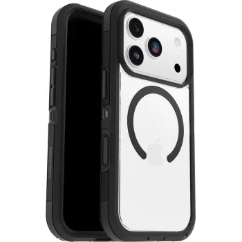 OtterBox Defender Series Pro XT Clear Camera Control-hoes voor Apple iPhone 17 Pro, clear/zwart