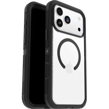 OtterBox Defender Series Pro XT Clear Camera Control-hoes voor iPhone 17 Pro Max, clear/zwart