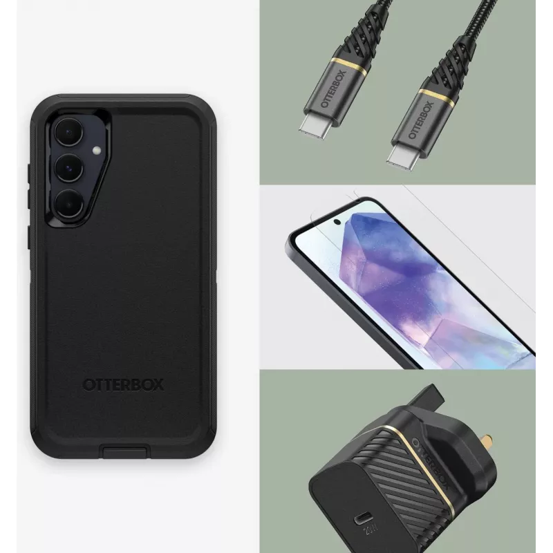 OtterBox Defender Series achterkantbescherming voor Samsung Galaxy S20 FE – zwart 77-95431