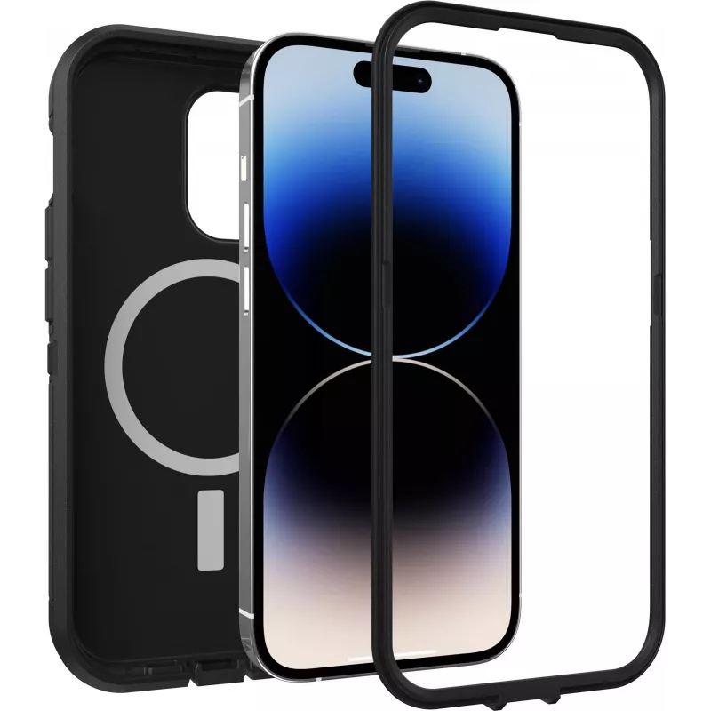 OtterBox Defender Series XT achterzijde cover voor Apple iPhone 14 Pro – zwart, MagSafe-compatibel, robuuste bescherming 77-89121