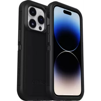 OtterBox Defender Series XT achterzijde cover voor Apple iPhone 14 Pro – zwart, MagSafe-compatibel, robuuste bescherming 77-89121