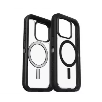 OtterBox Defender XT Case voor Apple iPhone 15, 14, 13 - Dark Side (Clear/Black)