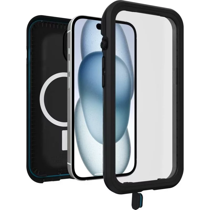 OtterBox FRE MagSafe beschermhoes voor Apple iPhone 15 - zwart