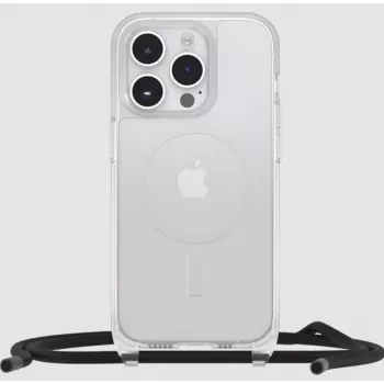 OtterBox React hoesje met lanyard voor Apple iPhone 15, MagSafe, transparant