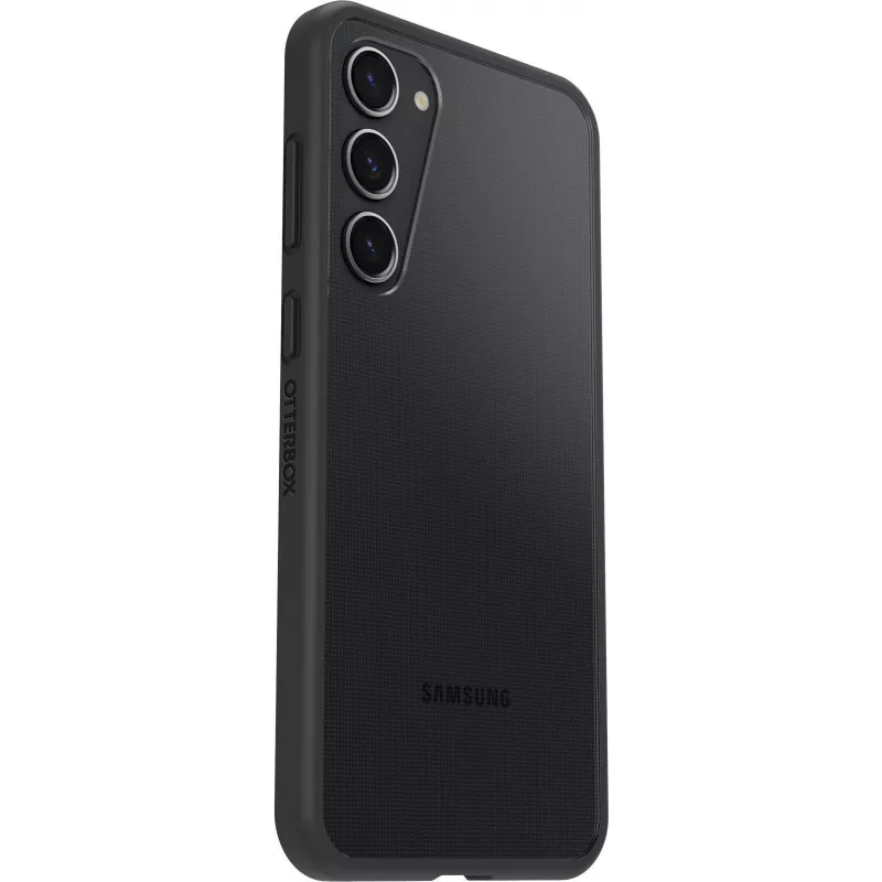 OtterBox React Series achterzijde cover voor Samsung Galaxy S23+ - antimicrobieel, Black Crystal 77-91304