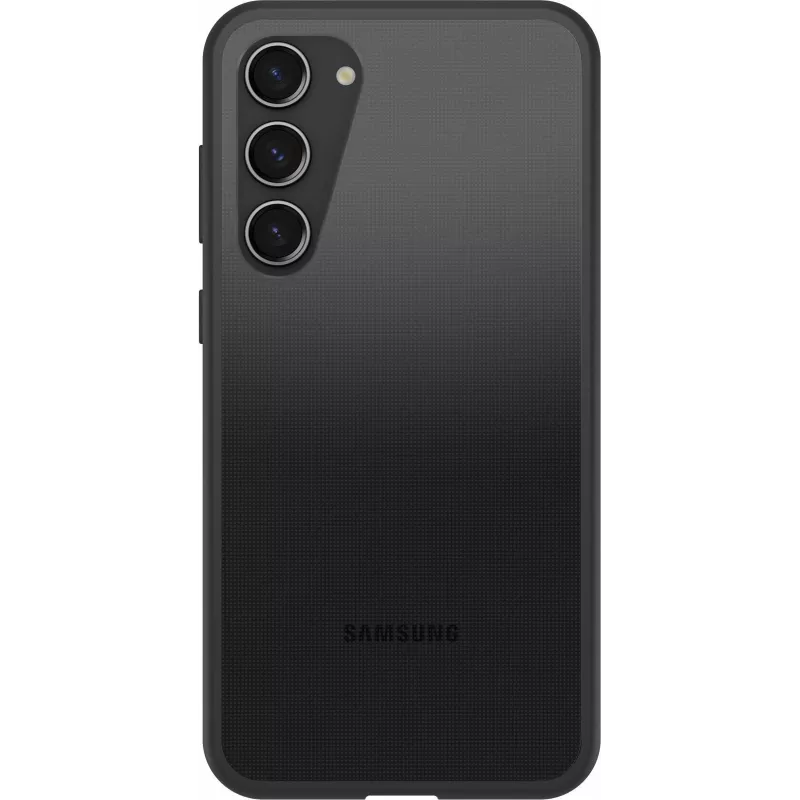 OtterBox React Series achterzijde cover voor Samsung Galaxy S23+ - antimicrobieel, Black Crystal 77-91304