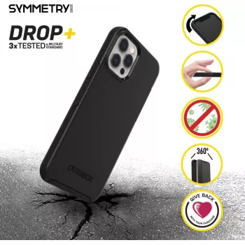 OtterBox Symmetry Series hoesje voor Apple iPhone 12 / 12 Pro – zwart 77-66197