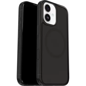 OtterBox Symmetry Series transparant MagSafe-hoesje voor iPhone 17 - Black Mist