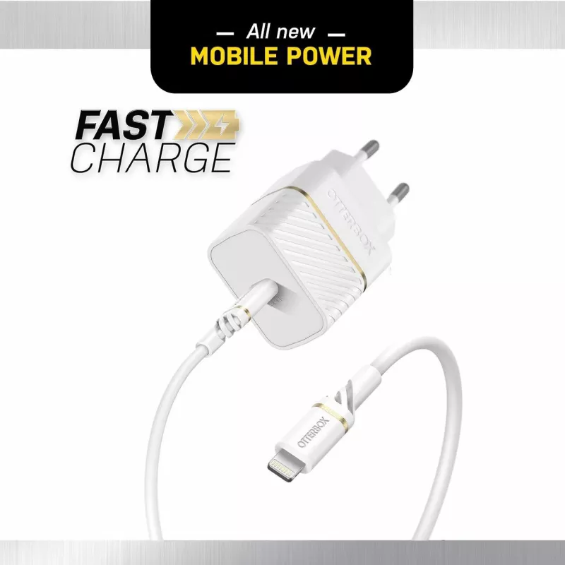 OtterBox wandlader 20W USB-C PD 3.0 Cloud Dust wit