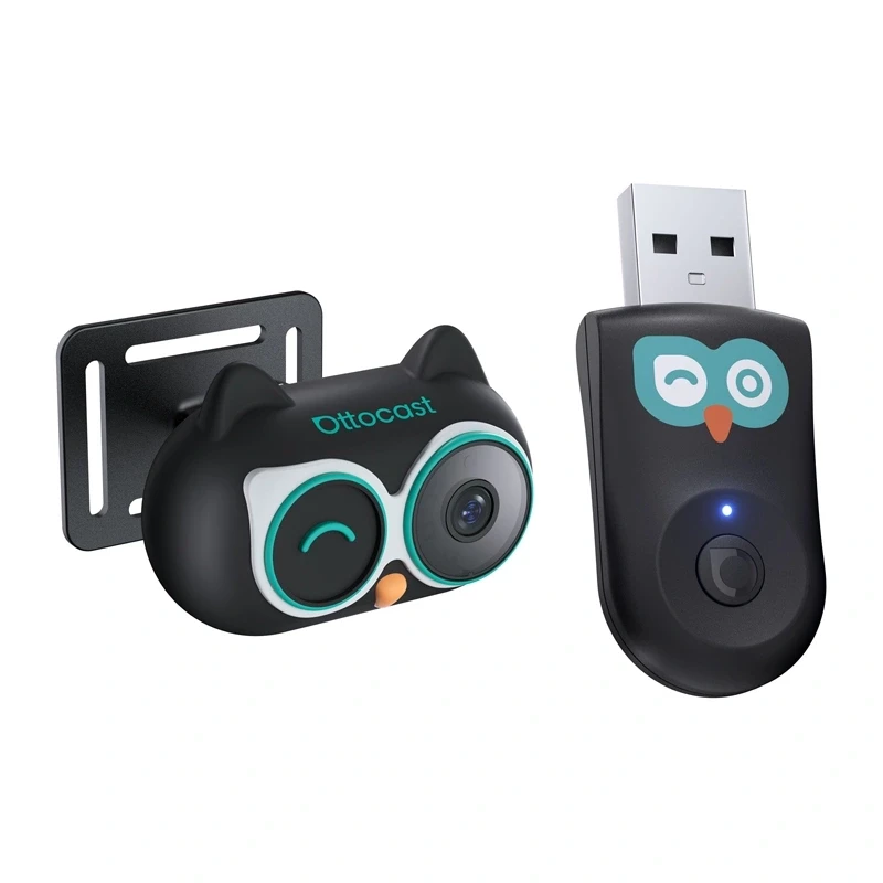 OTTOCAST CA520 Draadloze CarPlay Adapter met Car Nanny (Cabin Care)