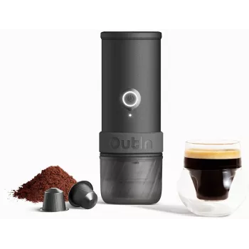 OutIn Mino draagbare elektrische espressomachine - Space Grey