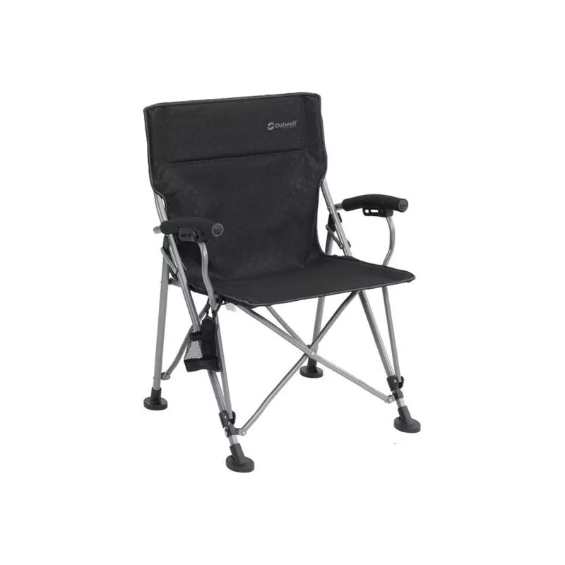 Outwell Campo campingstoel 125 kg zwart/grijs