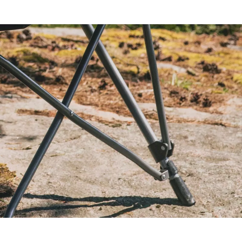 Outwell Campo campingstoel 125 kg zwart/grijs