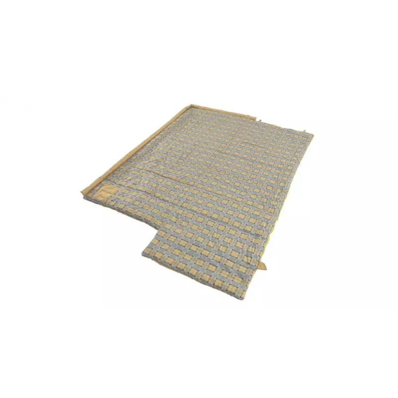 Outwell Commodore slaapzak 225 x 85 cm 9/5/-8 °C met los kussen 2-weg auto-lock L-vormige rits