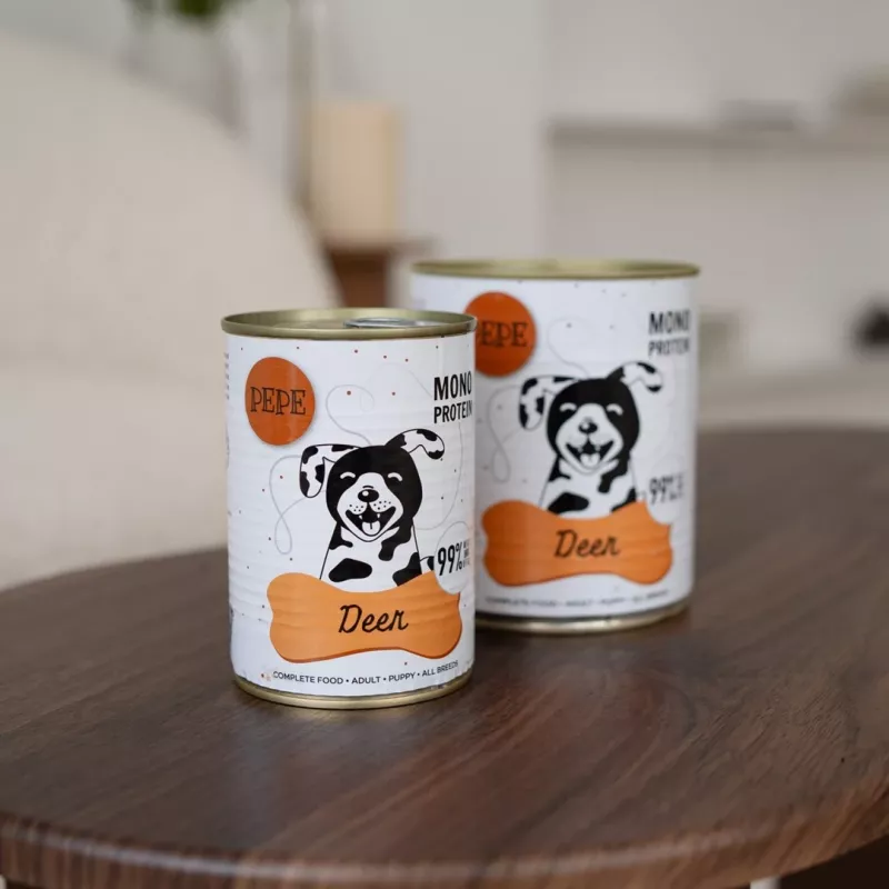 Paka Zwierzaka Pepe natvoer voor honden hert 400g