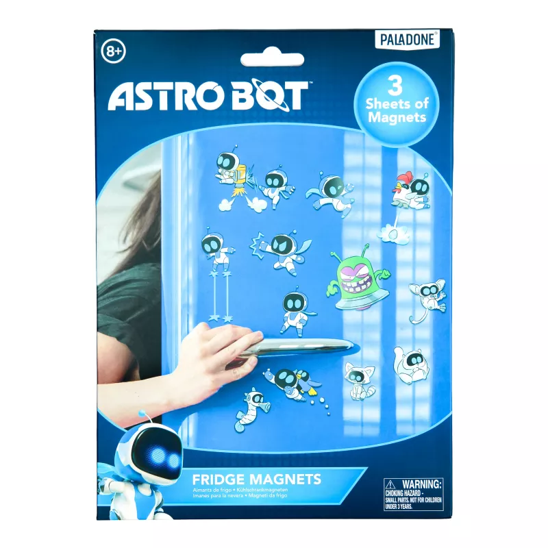 Paladone AstroBot Koelkastmagneten - 34-delige magneetset, 3 vellen, Space-robot-design