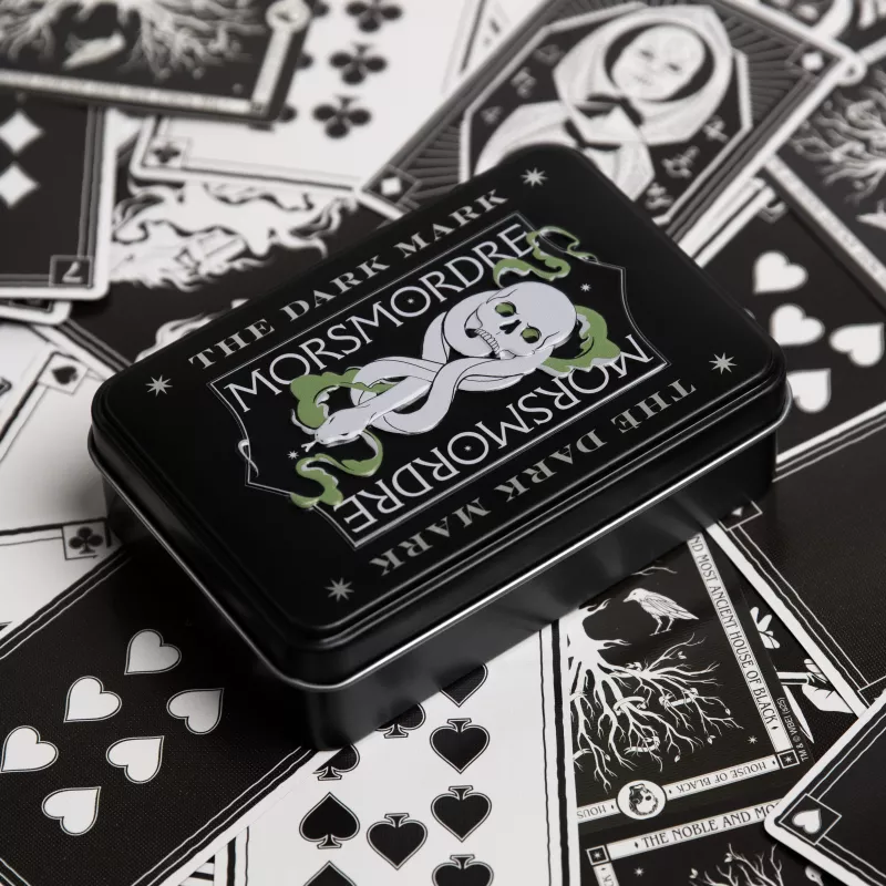 Paladone Harry Potter Dark Arts speelkaarten in metalen blik