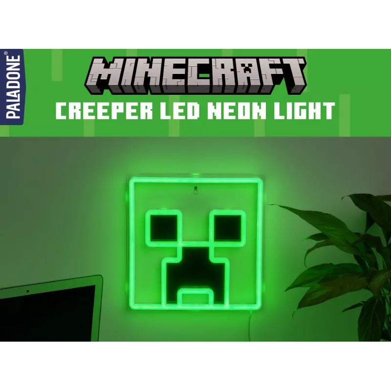 Paladone Minecraft Creeper wandgemonteerd LED-neonlicht