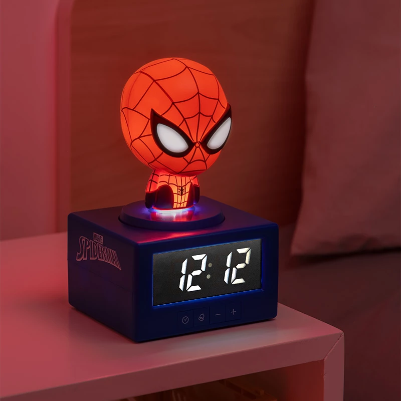 Paladone Spider-Man Icon Wekker - Digitaal LED, Rood/Zwart