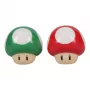 Paladone Super Mario Mushroom zout- en peperstel (rode Superpilz & groene 1-Up-paddenstoel)