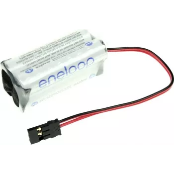 Panasonic eneloop NiMH accupack 4xAAA 4,8V 750mAh met kabel en stekker 124005