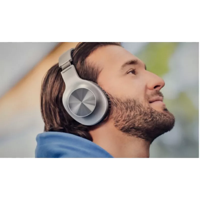 Panasonic RB-HX220BDES draadloze on-ear koptelefoon, Bluetooth, microfoon, XBS, Zilver