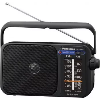 Panasonic RF-2400DEG-K draagbare analoge AM/FM-radio - zwart