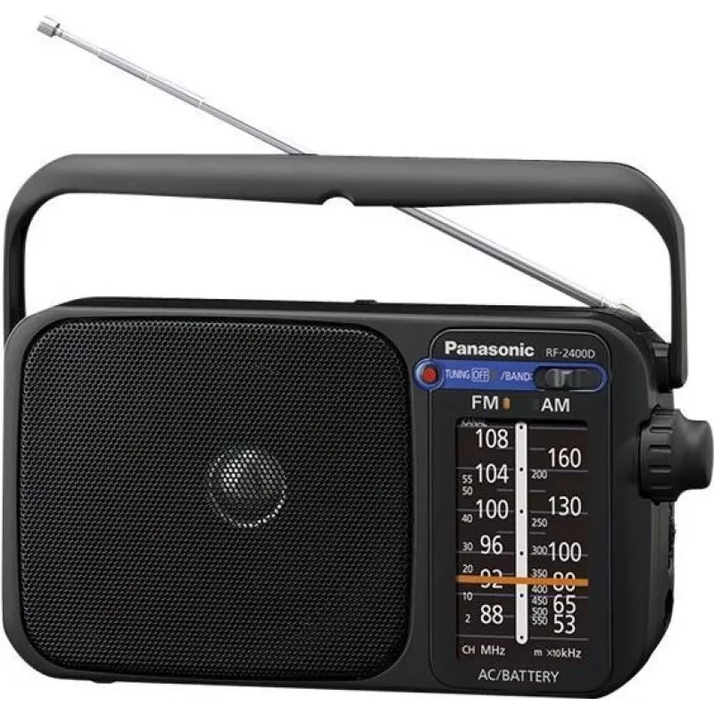 Panasonic RF-2400DEG-K draagbare analoge AM/FM-radio - zwart