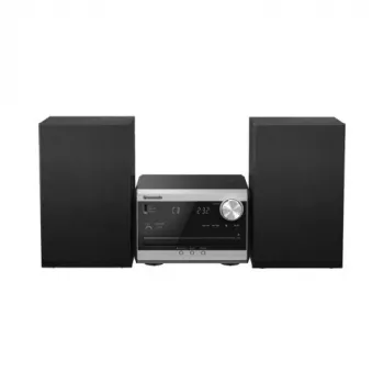 Panasonic SC-PM272EG-S micro hi-fi systeem met CD, Bluetooth, DAB/DAB+ radio, USB en AUX - zilver (20 W RMS)
