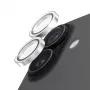 PanzerGlass Hoops Glitter Silver Cameralensbeschermer voor iPhone 17 / iPhone 16 / 16 Plus