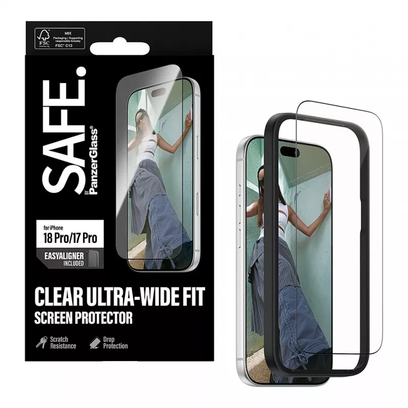 PanzerGlass SAFE. beeldschermbeschermfolie voor iPhone 18 Pro / 17 Pro