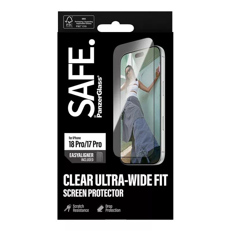 PanzerGlass SAFE. beeldschermbeschermfolie voor iPhone 18 Pro / 17 Pro