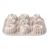 Patisse PAT-04521 antiaanbak koolstofstalen mini-gugelhupf vormenset, 6-delig, zwart