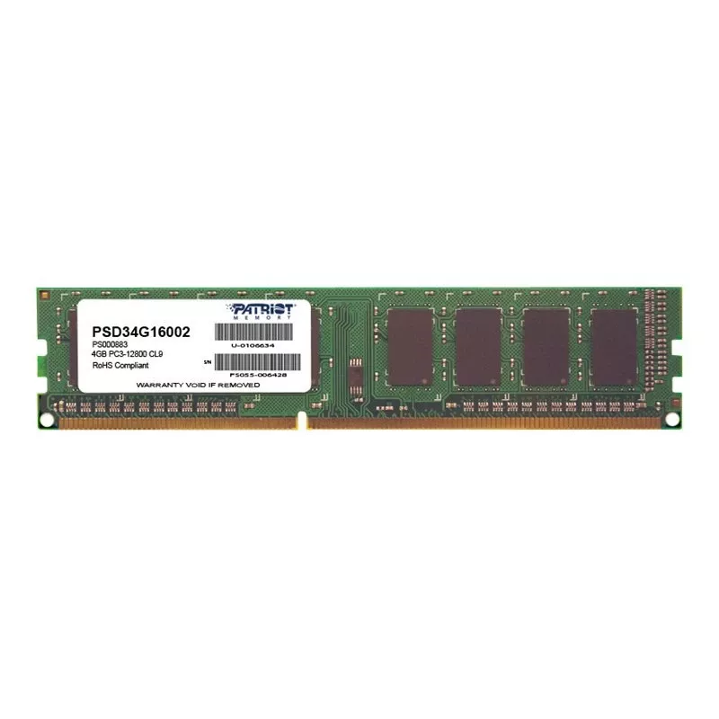 Patriot Signature Line 4GB 1600MHz DDR3 Single Rank desktopgeheugen