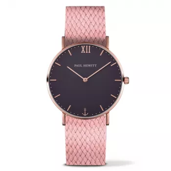 Paul Hewitt Sailor Line unisex quartz horloge 39 mm roségoud mesh PH-SA-RSTB27M