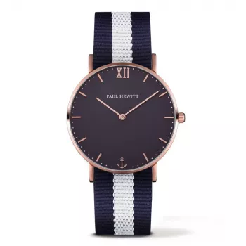 PAUL HEWITT Sailor Line unisex horloge 39 mm roségoud PHSARSTBNW20S